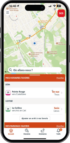 écran accès RTM Alerte appli